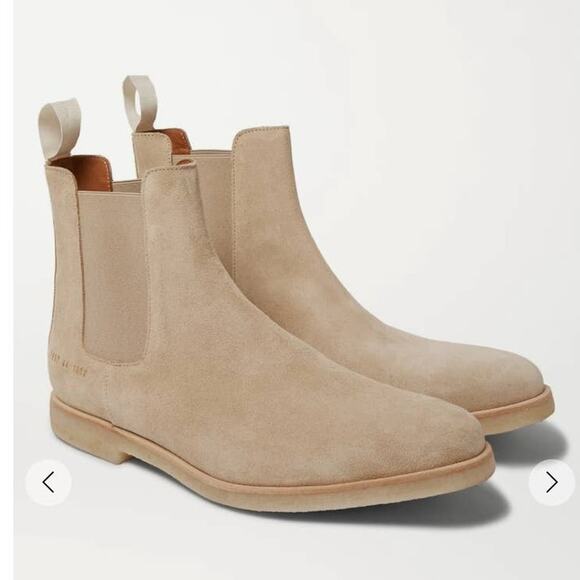 Common Projects Suede Chelsea Boots in Sand Size 42/ US 9 - Picture 11 of 16